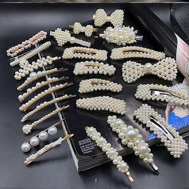 Set of 10 Pearl Hair Clips Large Hair Clips Hair Clips Women Girls Fashion Hair Accessories Hair Clips