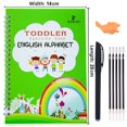 thumbnail image 1 of Envío Gratis, juguetes Montessori reutilizables, cuadernos en inglés y francés, bolígrafo, pegatina de escritura para niños, cuaderno mágico para caligrafía Dengxun unisex, 1 of 2