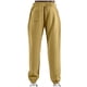 thumbnail image 4 of Pantalones largos para hombre, con cintura elástica, color liso, con cordón y bolsillos, de poliéster., 4 of 4