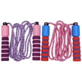 thumbnail image 1 of 2pcs Automatic Counting Jump Rope Skipping Rope Toy Interactive Props Fitness Accessories (Purple and Pink, Red and Blue), 1 of 8
