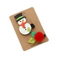 thumbnail image 1 of Juego de pinzas para el pelo de pato Yuarrent de Navidad con calcetines de Papá Noel y bayas rojas, 1 of 6