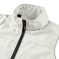 thumbnail image 4 of GrmtClth Men's Multi Storage Pocket Casual Vest Stand Collar Zip Closure Lightweight Mesh Lined Breathable Outdoor Sports Waistcoat White L, 4 of 6