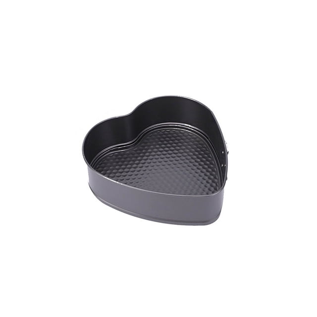 Heart-Shaped Springform Pan - Metal Clasp/Removable Bottom, for Cheesecake/Desserts, Baking Tool