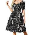 thumbnail image 2 of Curiosidades: B Vestido Negro Manga Corta Vestido de noche Vestido de noche mujer Vestidos, 2 of 7