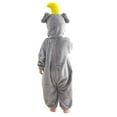 thumbnail image 7 of Toddler Halloween Animal Onesies Long Sleeves Cute Flannel Jumpsuit Hoodie Kids Dress Up Clothes Role-Play Party Gray, 25 M, 7 of 7