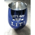 thumbnail image 3 of Slant Collections "Let's Get Lit" Hanukkah 20oz Stemless Wine Glass with Menorah, 3 of 4