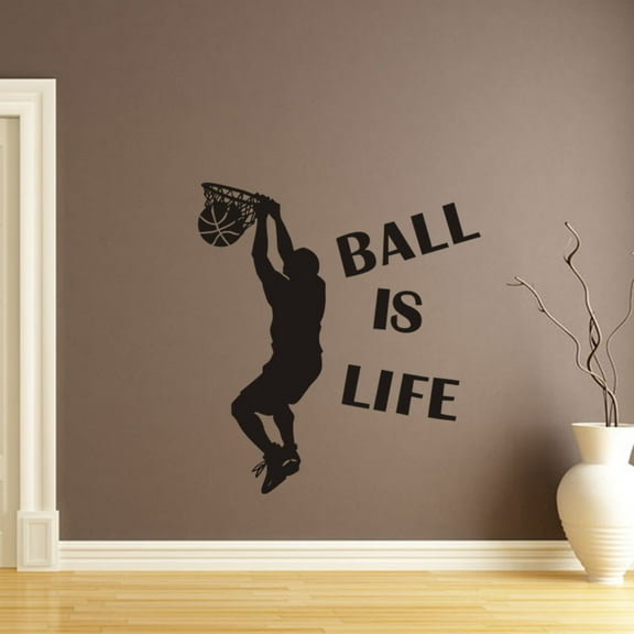 Vikakiooze Is Life Sport Playing Basketball Wall Sticker Mural Decor Decal Removable