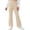 Khaki, variant on Bixock Toddler Girls Leggings High Waist Flare Pants Kids Trousers Elastic Waist Solid Color Fleece Lined Side Pocket Slim Fall Winter Sport Casual Wear Size 14-15Years