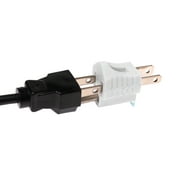 2 Prong to 3 Prong Grounded Outlet Converter Adapter with Polarized Plug - White | 4 Pack