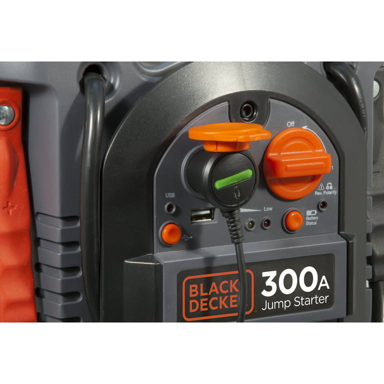 BLACK+DECKER 600/300 Amp Jump Starter Box w/ USB (J312B) 