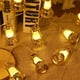 thumbnail image 4 of Tira de lámparas decorativas LED de botella de queroseno dorada de Oriente Medio - 10 luces, 1,5 m alimentadas por pilas para decoración de festivales interiores y exteriores, 4 of 9