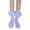 #24-Purple0727HH, variant on Furry Cuff Monster Fuzzy Crew Socks, Cartoon Teeth Face Winter Floor Socks, Soft Coral Fleece Indoor Casual Sleep Socks for Women