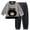 0-Grey791, variant on WOYY Toddler Boys Flannel Warm Outfits Bear Long Sleeve Top Pants Sleepwear, Sizes 3-4T
