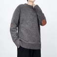 thumbnail image 2 of MIASHUI Tricot Automne Hiver pour Hommes Mode Tendance Vêtements Simples Style Décontracté Confortable Gris,TTTG, 2 of 4