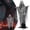 White, variant on Clearance Under $9.99! 1PC 63in Standing Swinging Ghost Decor, Light-Up Red Eyes Sound-Activated Animatronics, Plastic, (One Size, White)