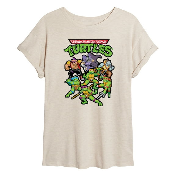 Teenage Mutant Ninja Turtles - Pixel Gaming Group - Women's Oversized T-Shirt