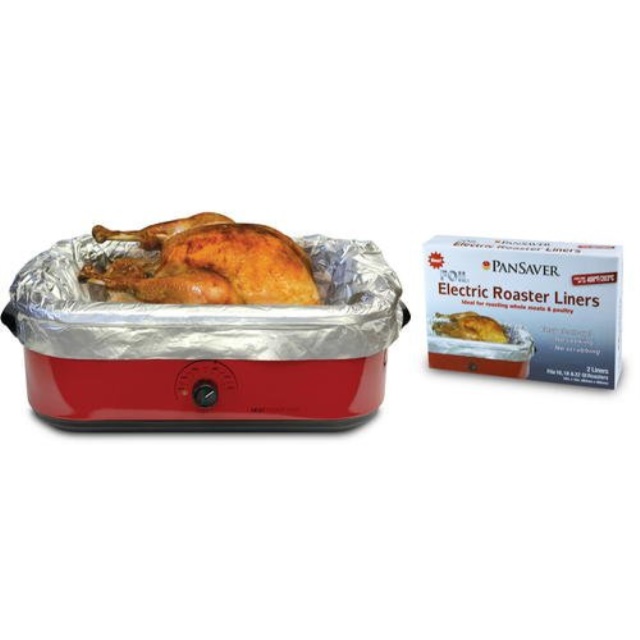 Pansaver Foil Electric Roaster Liners, 3 Box Bundle (6 Liners for