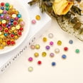 thumbnail image 4 of 12mm Sunflower Pearl Sew on Rhinestones, 200 Pcs Rhinestone Sequin Embellishments Crystal Glass Metal Base for Bedazzling, Beige, 4 of 7