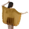 thumbnail image 4 of Moomaya Cache-Maillots pour Femmes Imprimé Kimono Manches à Franges Boléro, 4 of 5