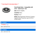 thumbnail image 2 of Front Brake Rotor - Compatible with 2010 - 2020 Ford F-150 2011 2012 2013 2014 2015 2016 2017 2018 2019, 2 of 2