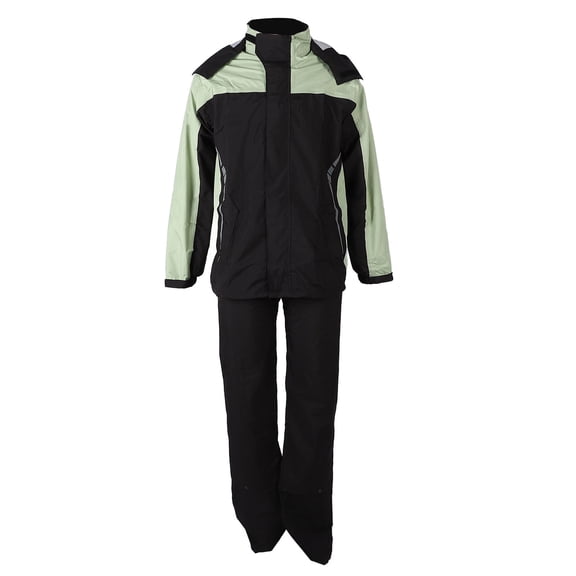 M Buder Traje de Lluvia para Motociclismo Impermeable y Transpirable Conjunto de Chaqueta y Pantalones Ajustables para Ciclismo y Camping Grande (30 cm / 11.8 pulgadas)