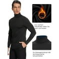 thumbnail image 4 of SIMIYA Men's Turtleneck Basic Men's Long-Sleeved Shirt,Slim Fit Inner Fleece Thermal Underwear Top Long Sleeve Black, 4 of 5