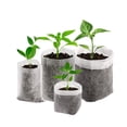 thumbnail image 5 of Zhuge Bolsas de siembra biodegradables de 200 piezas, bolsa de plántulas de tela no tejida blanca, taza de nutrición de sustrato ligero, bolsa de plántulas de frutas, 5.9 * 7.5 pulgadas, 5 of 5