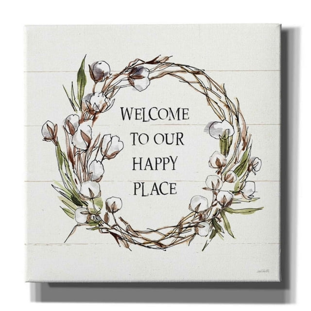 Epic Graffiti 'Country Life VII Welcome' by Anne Tavoletti, Canvas Wall Art, 37"x37"