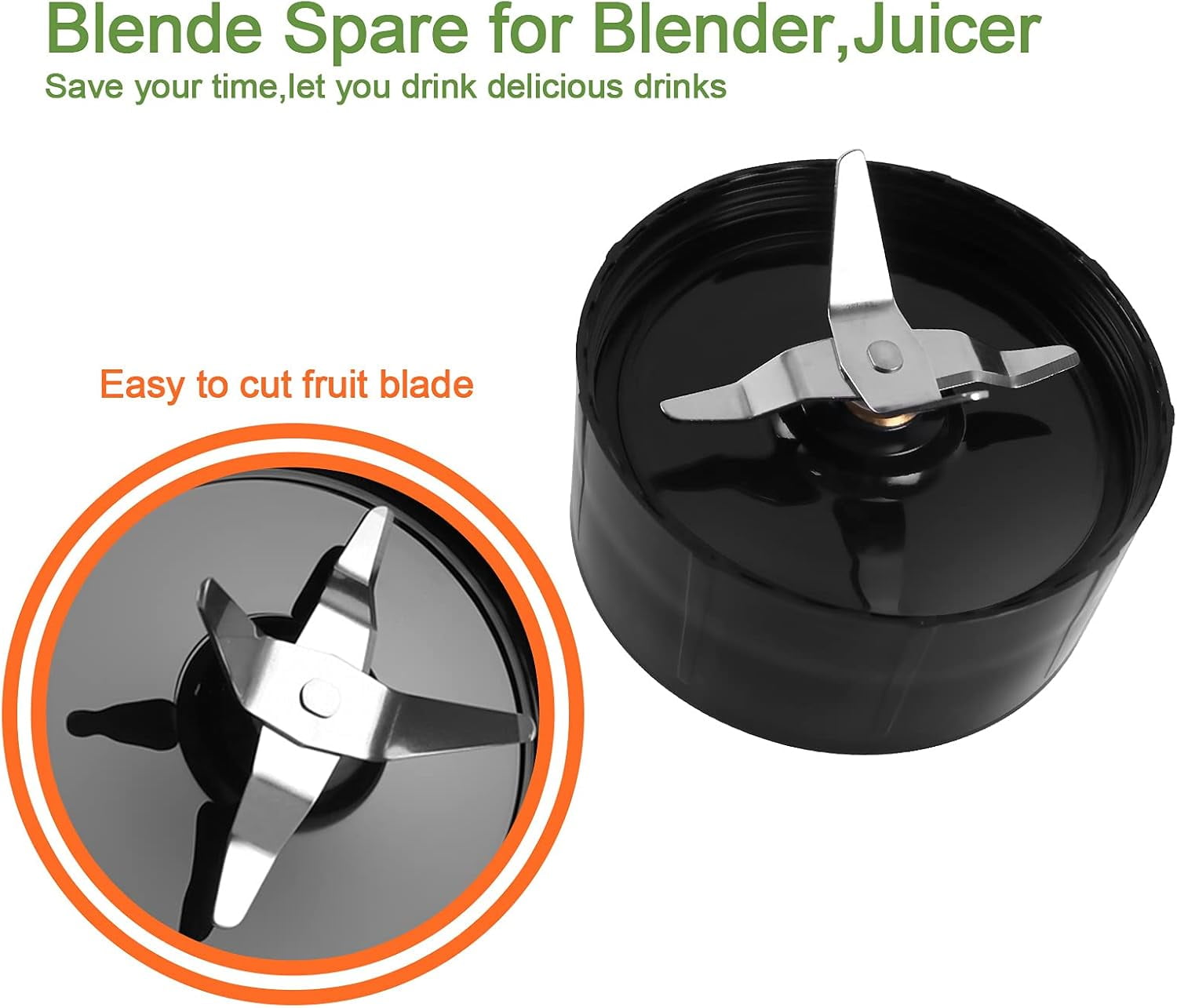 (Pack Of 2)Cross Blade Blender Magic Bullet Replacement Parts,Compatible with Magic Bullet 250W MB1001 Series With Gaskets Replacement Blender Part