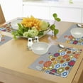 thumbnail image 4 of Ambesonne Floral Place Mats Set of 4, Modern Colorful Summer, Standard Size, Multicolor, 4 of 6