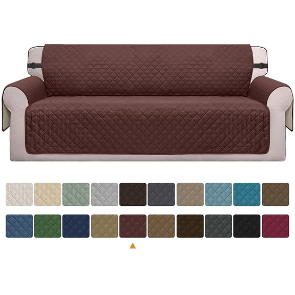 suxuMhao Slipcovers, Pet Sofa Cover Washable, 3 Seater Couch Cover Slipcover for Sofa (Sofa Size) - Coffee Color, 1 Piece, Protective Couch Cover for Pets, Fits Standard 3-Seater Sofas​