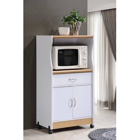 Hodedah Modern Kitchen Cabinet Cherry Walmart Com Walmart Com