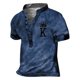 thumbnail image 1 of European And American Men's Vintage Top Digital Printing Short Sleeve Tops 2XL, 1 of 3