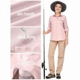 thumbnail image 6 of Women'S Long Sleeve Sun Protection Shirts Fishing Hiking Pink XL, 6 of 8