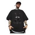 thumbnail image 1 of Playera Hombre Manga Corta Negra Camisetas Lycra Estampado, 1 of 4