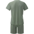 thumbnail image 2 of NGTEVOOS Men 2 Piece O-Neck Short Sleeve Tee Shirts And Fit Sport Shorts Set, 2 of 6