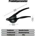 thumbnail image 2 of Lever Black Manual Lemon Squeezer, Made Of Aluminum, Sturdy, Ergonomic And Corrosion Resistant, For Maximum Juice, Oranges, Limes Or Other Fruits, Dis, 2 of 5