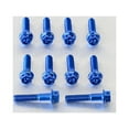 thumbnail image 2 of Aluminum Flanged Hex Head Bolt M5x(0.80mm)x25mm Race Spec Etched Pack x10, 2 of 6