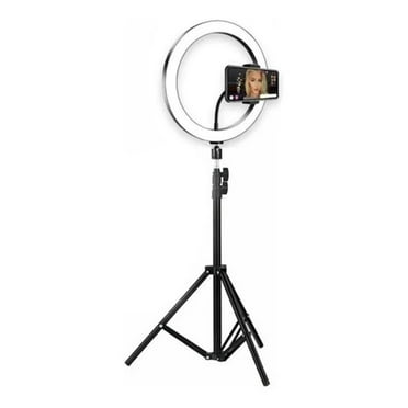 Lampara Aro Luz Led 10 Pulgadas Con Tripíe Portátil 2.10M Genérica Iluminación
