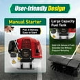 thumbnail image 5 of Gas Handheld Sweeper,Outdoor Hand Held Gas Power Broom,52cc 2Stroke Gasoline Power Broom Walk Behind Sweeper Cleaning Driveway Tools High Performance Cleaner, 5 of 18