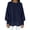 Navy, variant on Women's Top Long Sleeve Round Neck Solid Oversized Loose Ribbed Hem Knitted Sweater