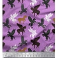 thumbnail image 1 of Soimoi Cotton Voile Fabric Unicorn Animal Decor Fabric Printed Yard 56 Inch Wide, 1 of 3