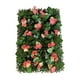 thumbnail image 1 of Panel de pared de césped artificial con flores, panel de pared de flores para el hogar, césped artificial Rojo champán, 1 of 9