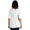 thumbnail image 2 of 24/7 Comfort Apparel Women's 3/4 Sleeve Tunic, 2 of 3