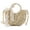 Beige, variant on Women Straw Beach Tote Handbag Hobo Bag Round Handle Summer Handwoven Bags Small Purse with Strap
