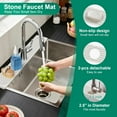 thumbnail image 2 of Petyoung 24" x 16" Stone Drying Mat with 24" x 4" Faucet Mat Set, Absorbent Kitchen Counter Drying Pad for Dishes, Bottles, Cups, 2 of 7
