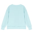 thumbnail image 6 of EnJoCho Girls Crewneck Sweatshirt - Drop Shoulder Side Split Long Sleeve Oversized Pullover Top for Kids 5-14 Years Fall Back-to-School Casual Wear, 6 of 8