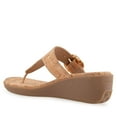 thumbnail image 3 of Aerosoles Izola Women's Wedge Sandals Color: Soft Gold Pu Size: 10, 3 of 4