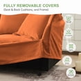 thumbnail image 5 of Modern Chenille Fabric Armchairs Set for Various Spaces, 85cm Deep Seat, 5 of 25