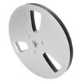 thumbnail image 1 of 1/4 7 Inch Empty Tape Reel For Reel To Reel Tape Players, 3 Holes Wind Resistance Holes Open Reel Sound Takeup Reel For Recording Nab Replacement Aluminum Alloy, 1 of 8
